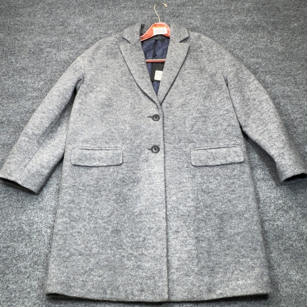 Rag & Bone Coat Womens XS Light Gray Heather Wool Blend Estelle Cocoon NWT